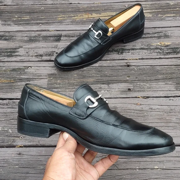 Johnston & Murphy Classic Horse-bit Loafers with Silver tone  display picture 2